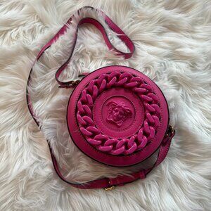 Versace Medusa Disco Bag Calf Leather in Fuchsia